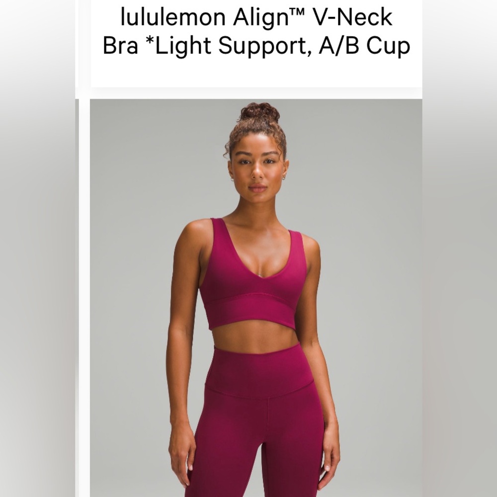Lululemon V neck Align Bra